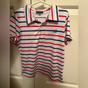 Prodoh Blue and Red Striped Polo Shirt